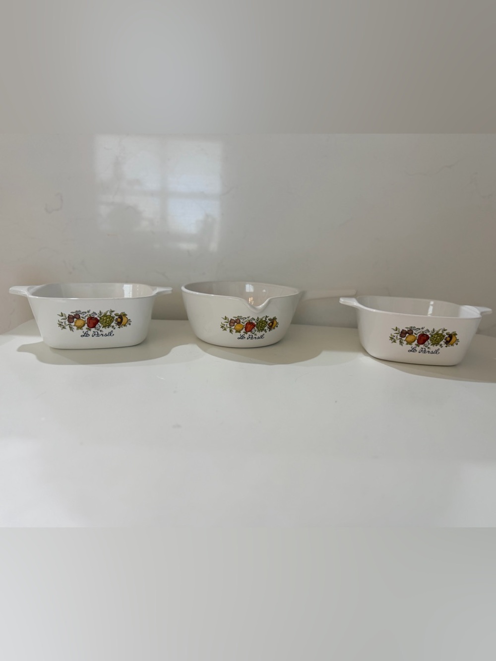 3 pieces of corningware lot
Le persil
No flaws